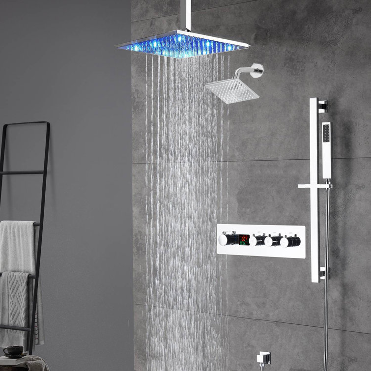 Wonderland America Thermostatic Complete Shower System with Rough in